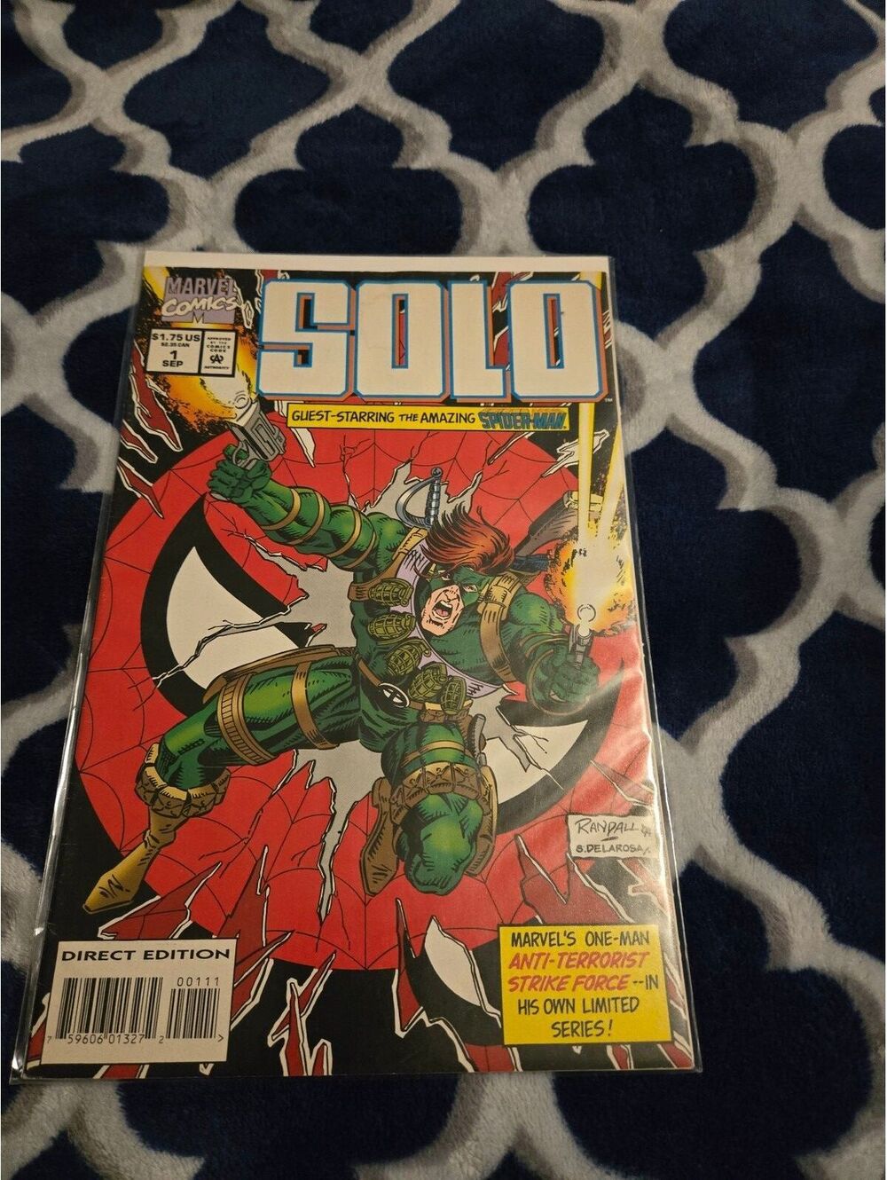 Vintage Marvel Solo #1 Comic Book Featuring Venom - 90s Graphic Novel, Very Good